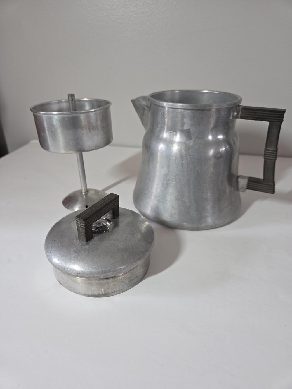 Vintage WearEver #3008 Aluminum Stovetop Coffee Pot - 8 Cup Camping
